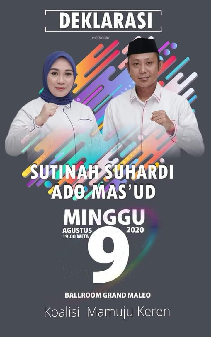 Lusa Pasangan Sutinah-Ado Akan Deklarasi, Live Streaming di 10 Kecamatan