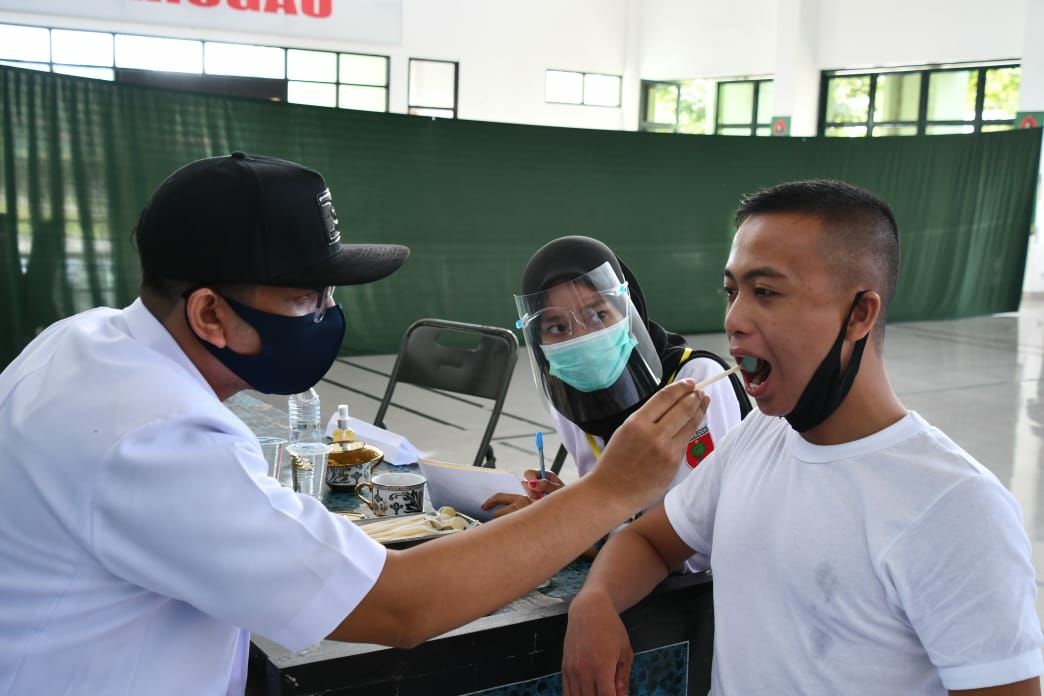 Sebanyak 282 Orang Caba PK TNI AD Jalani Fase Pemeriksaan Kesehatan