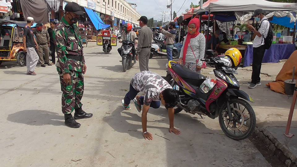 Pelanggar Protokol Kesehatan di Polman tidak Hafal Pancasila dan Nama Bupati