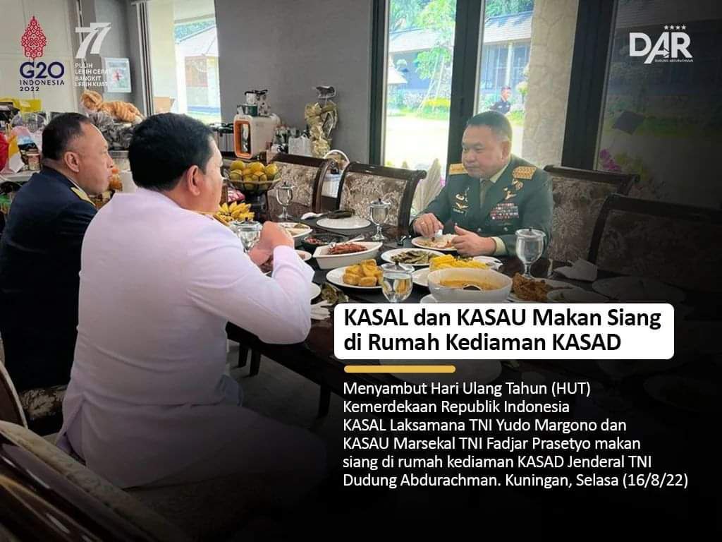 Pimpinan 3 Matra TNI Kumpul di Rumah KSAD usai Pidato Kenegaraan Presiden, Bahas Apa?