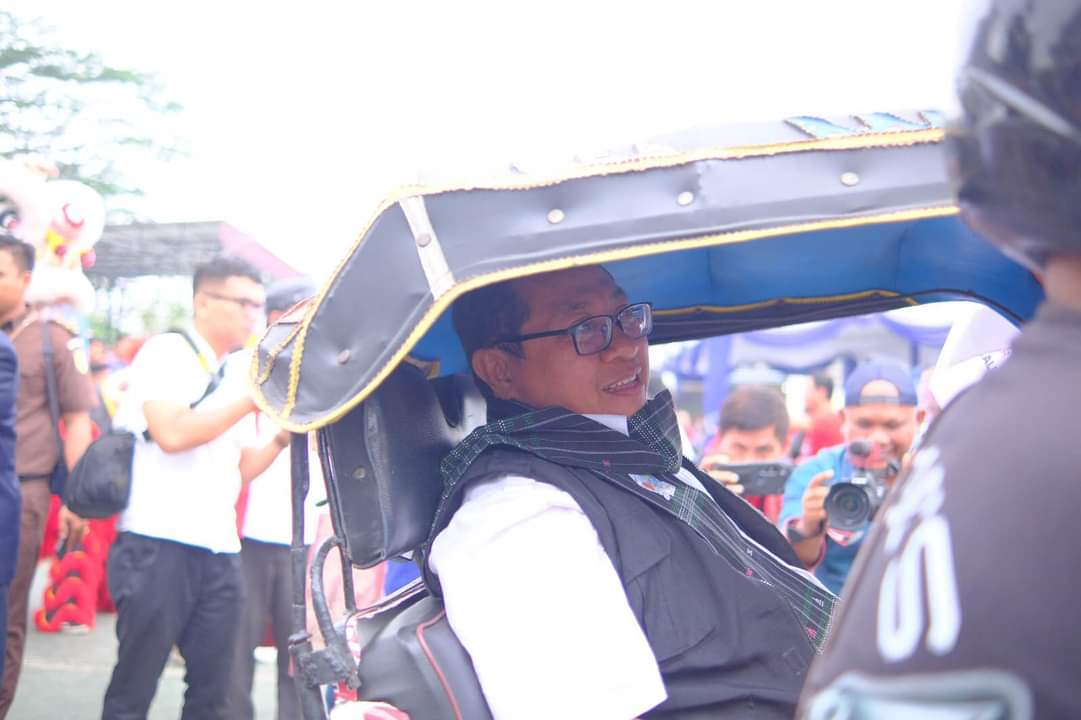 Ekspedisi Toba- HPN 2023: Asyiknya Jalan-Jalan Sore dengan Becak Motor Siantar