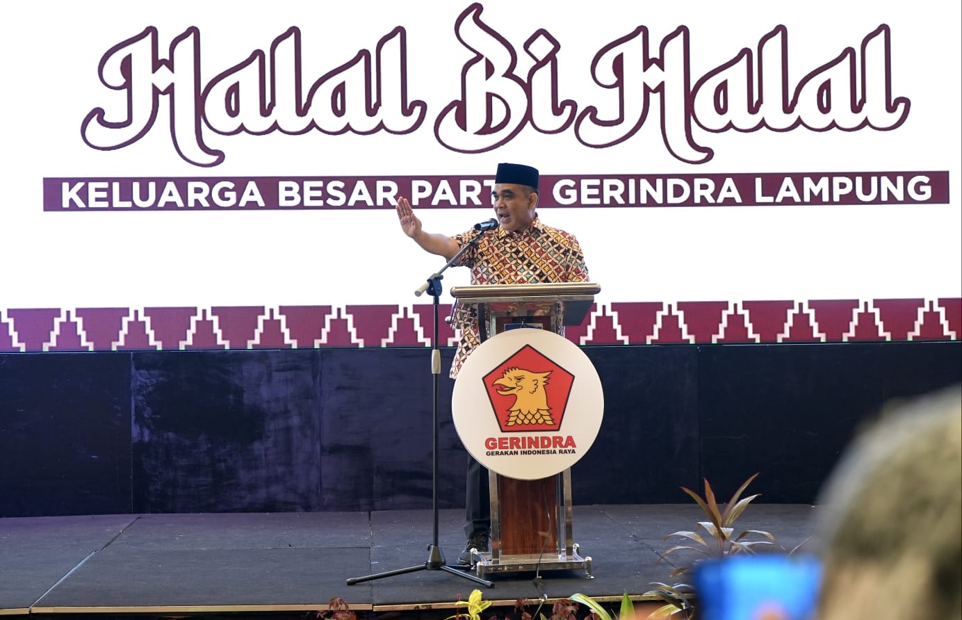 Sekjen Gerindra Perkenalkan Rahmat Mirzani Djausal sebagai Calon Gubernur Lampung 2024