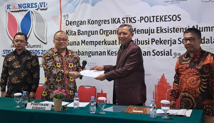 Adhy Karyono Terpilih Secara Aklamasi Pimpin DPP IKA STKS-POLTEKESOS Periode 2026-2030